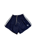 80s Adidas Shorts Sprinter Baumwolle Made In West Germany Dunkelblau - RareRags