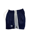 80s Adidas Shorts Sprinter Baumwolle Made In West Germany Dunkelblau - RareRags