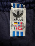 80s Adidas Shorts Sprinter Baumwolle Made In West Germany Dunkelblau - RareRags