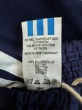 80s Adidas Shorts Sprinter Baumwolle Made In West Germany Dunkelblau - RareRags