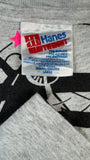 Vintage Hanes Shirt 90s Bill Warren & The Daring Damsels Mit Unterschriften Made In USA Single Stitch Grau L