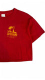 Vintage Mayo Spruce Cropped Shirt 80s Lifeguard Daytona Beach Florida Single Stitch Made In USA Rot M