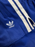 80s Adidas Shorts Sprinter Baumwolle Made In Yugoslavia Blau - RareRags
