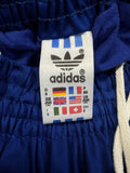 80s Adidas Shorts Sprinter Baumwolle Made In Yugoslavia Blau - RareRags