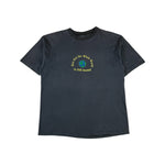 Vintage Shirt 90s "He's Got the Whole World in HIS Hands!!" Single Stitch Schwarz L-XL