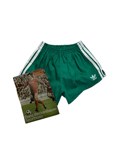 70s/80s Adidas Shorts Sprinter Baumwolle Grün - RareRags