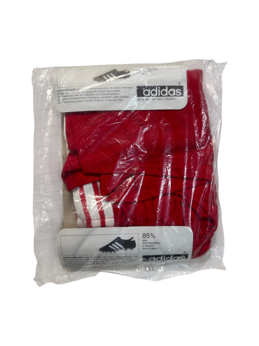 70s Adidas Shorts Sprinter Baumwolle Franz Beckenbauer Neu Und Versiegelt Rot - RareRags
