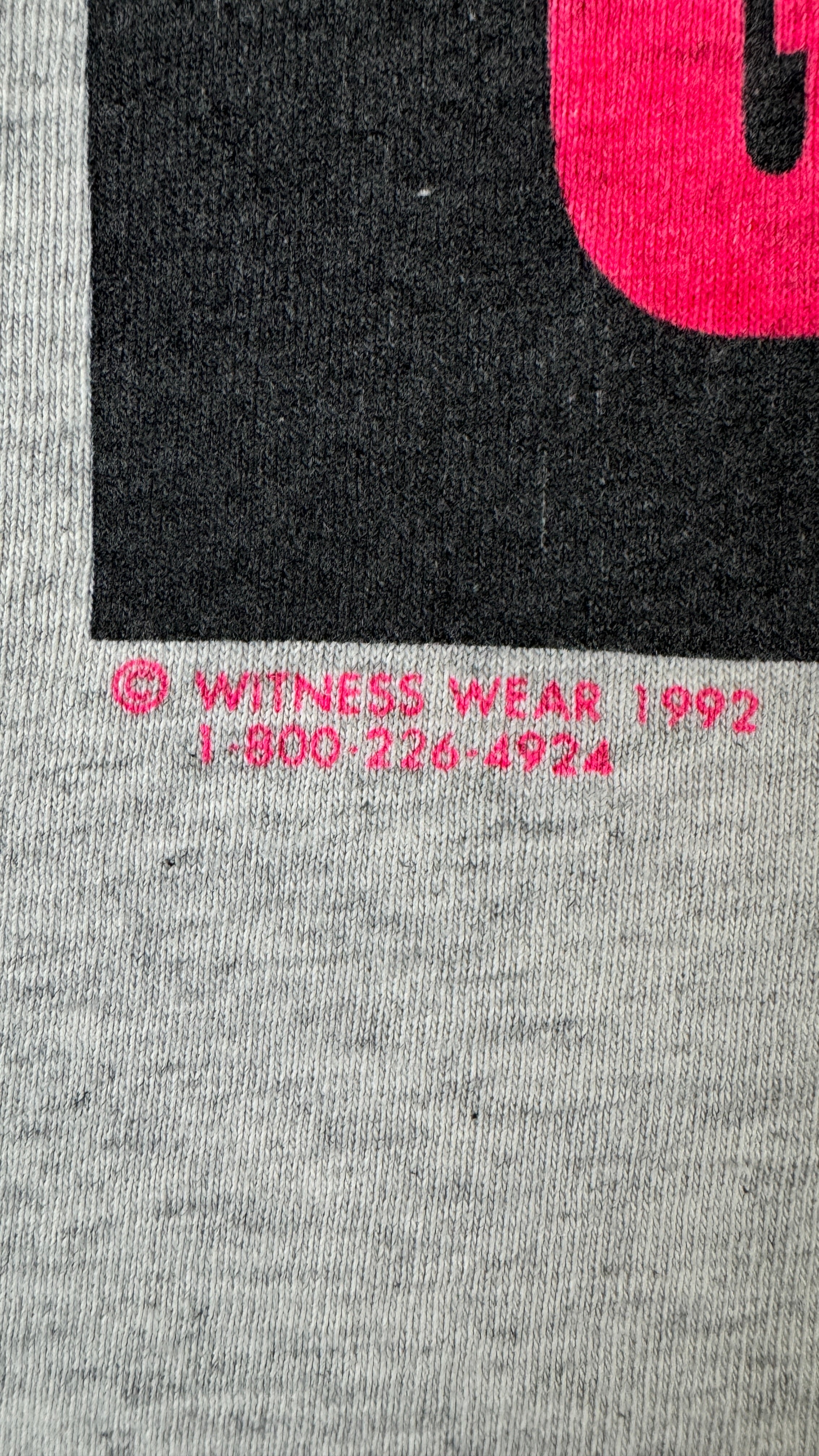 Vintage Witness Wear Shirt 1992 "Do it! God's Way" Single Stitch Grau L-XL