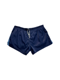 80s Adidas Shorts Nylon Glanz Sprinter Dunkelblau