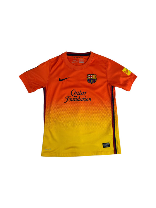 Nike Trikot FC Barcelona Qatar Foundation 2012/13 Orange Gelb Kids 10-12 M