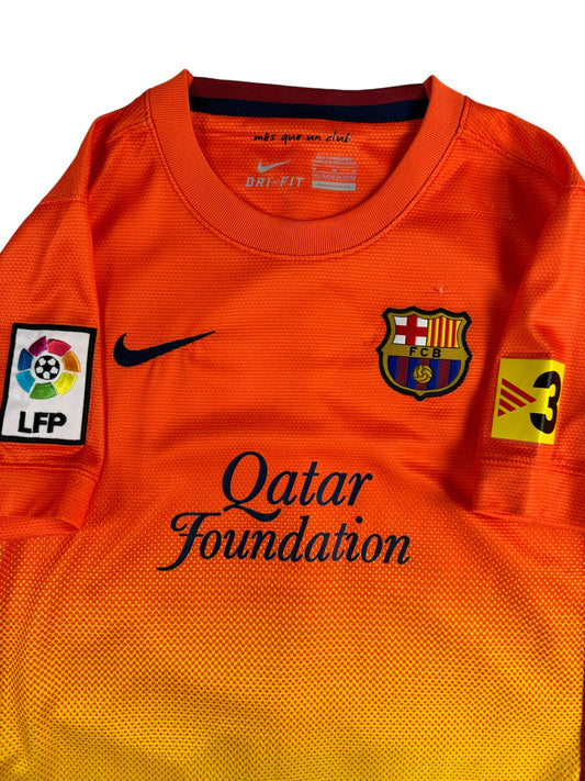 Nike Trikot FC Barcelona Qatar Foundation 2012/13 Orange Gelb Kids 10-12 M