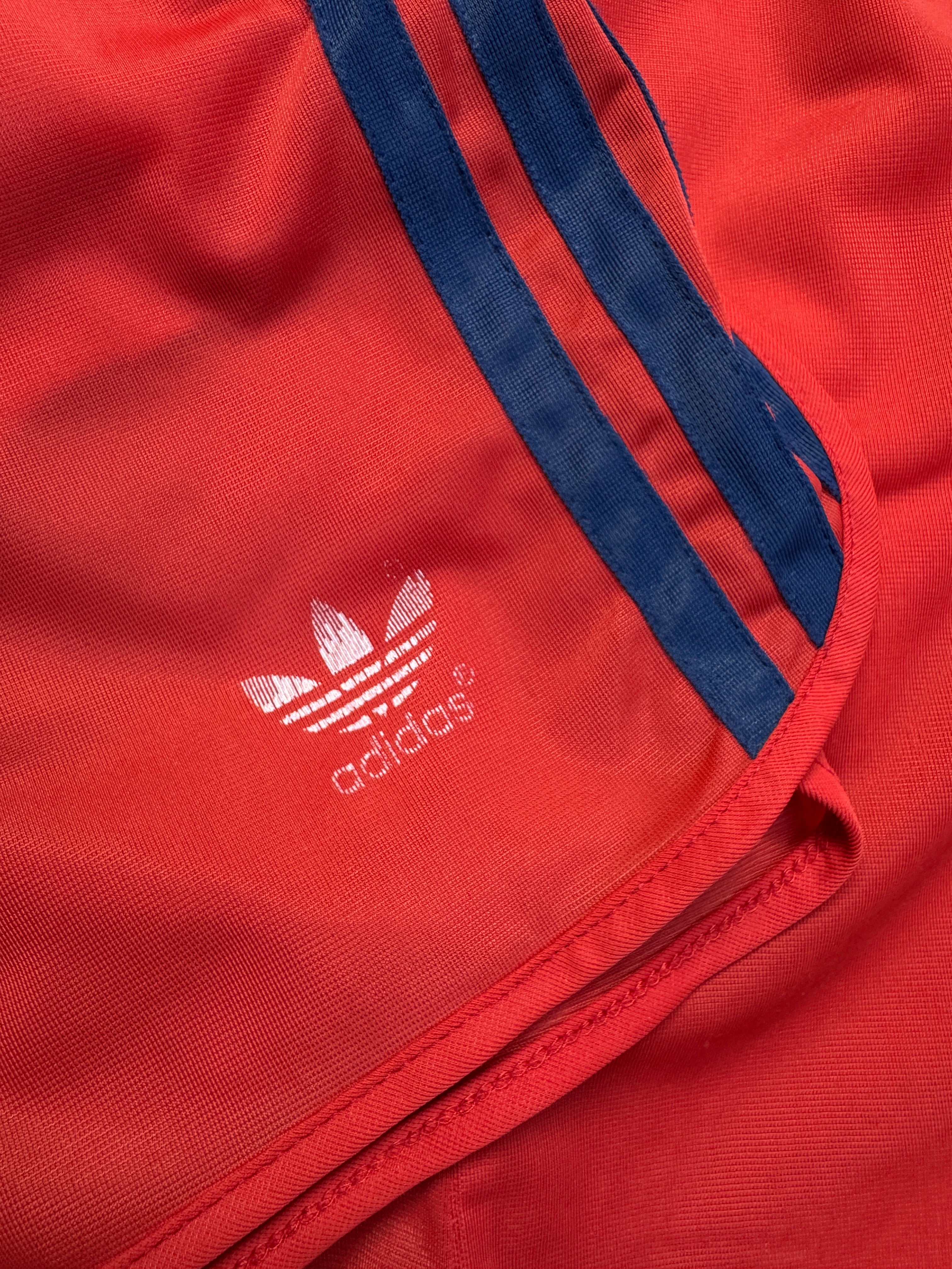 70s/80s Adidas Shorts Nylon Glanz Sprinter Rot - RareRags