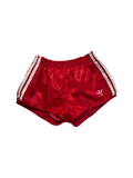 80s Adidas Shorts Nylon Glanz Sprinter Rot