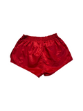 80s Adidas Shorts Nylon Glanz Sprinter Rot