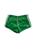 80s Adidas Shorts Nylon Glanz Sprinter Grün