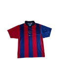 Vintage Nike Trikot Barcelona 2001/02 Gestreift Blau Rot S