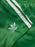 80s Adidas Shorts Nylon Glanz Sprinter Grün