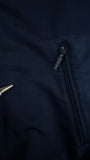 Vintage Adidas Sportjacke 90s Firebird Dunkelblau Orange D3 S