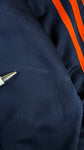 Vintage Adidas Sportjacke 90s Firebird Dunkelblau Orange D3 S