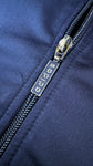 Vintage Adidas Sportjacke 90s Firebird Dunkelblau Orange D3 S