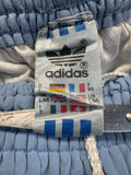 80s Adidas Shorts Sprinter Baumwolle Made In West Germany Blaugrau