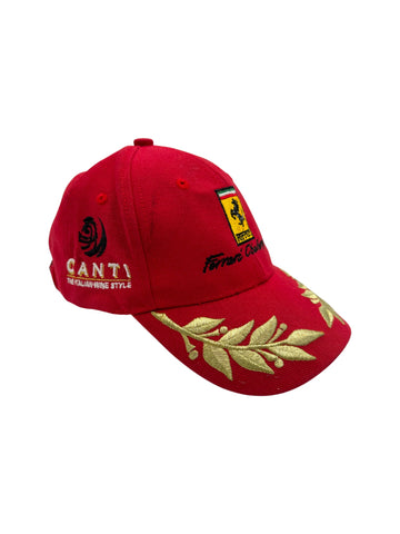90s Ferrari Cap Canti Wine Rot One Size