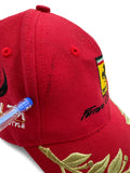 90s Ferrari Cap Canti Wine Rot One Size