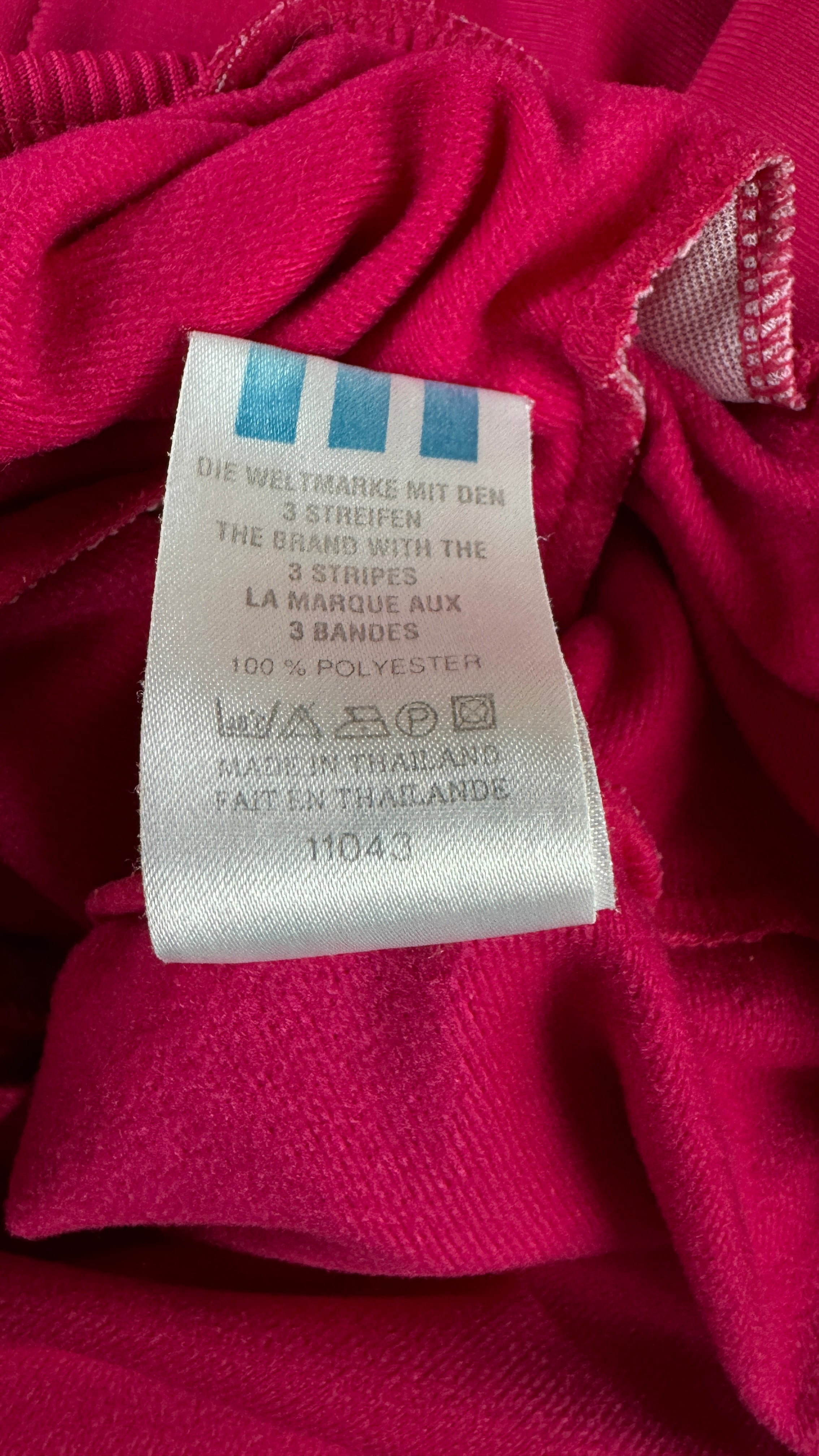 Vintage Adidas Sportjacke 90s Firebird Rosa D4 S-M