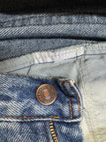 80s Levi’s Jeans Bleistiftrock Orange Tab Blau