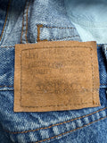 80s Levi’s Jeans Bleistiftrock Orange Tab Blau