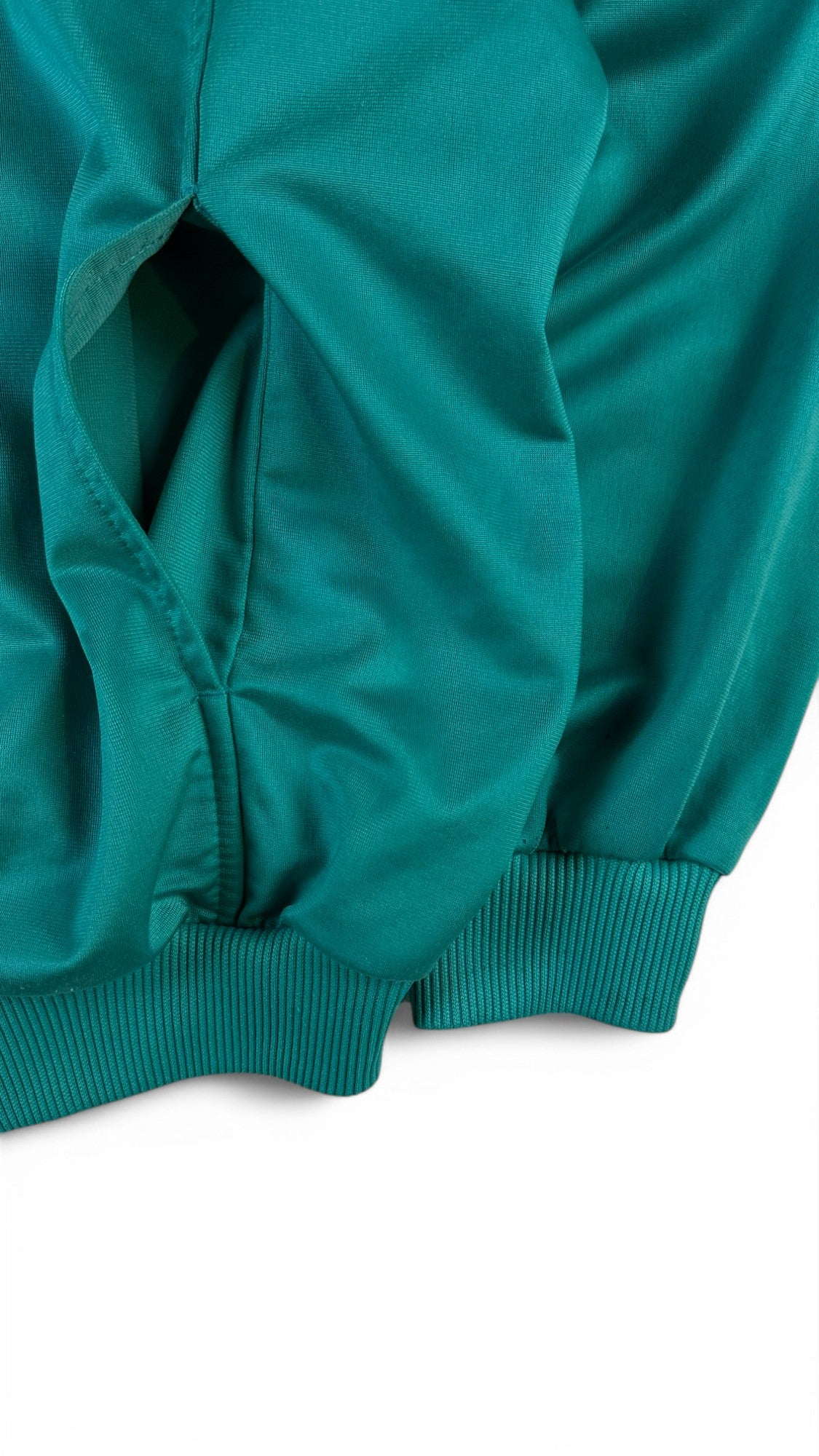Vintage Adidas Sportjacke 90s Made In Singapore Grün/Türkis D5 M-L