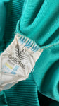 Vintage Adidas Sportjacke 90s Made In Singapore Grün/Türkis D5 M-L