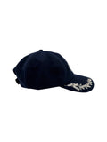 90s Mercedes Benz Cap Wolle Dunkelblau One Size