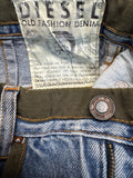90s Diesel Mini Skirt "Second Hand" Made In Italy Blau