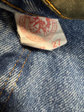 90s Diesel Mini Skirt "Second Hand" Made In Italy Blau