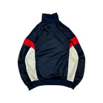 Vintage Adidas Sportjacke 80s Made In England Navy Rot D8 / 54 / XL-XXL