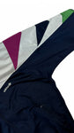 Vintage Adidas Sportjacke Late 80s Made In Singapore Weiß Dunkelblau D5 M