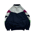 Vintage Adidas Sportjacke Late 80s Made In Singapore Weiß Dunkelblau D5 M