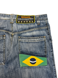 2000s Brazil Denim Jorts Patches "League of Casucci"