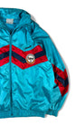 Vintage Adidas Sportjacke 90s Nylon Nationalmannschaft Kanu Rennsport Deutschland Grün/Türkis D7 L