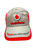 00s McLaren Team Cap Vodafone Deadstock Silber Rot One Size