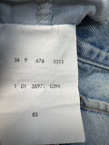 1995 Levis Denim Shorts 676 Orange Tab Hellblau