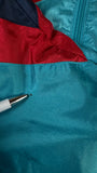 Vintage Adidas Sportjacke 90s Nylon Nationalmannschaft Kanu Rennsport Deutschland Grün/Türkis D7 L
