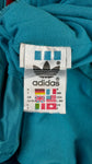 Vintage Adidas Sportjacke 90s Nylon Nationalmannschaft Kanu Rennsport Deutschland Grün/Türkis D7 L