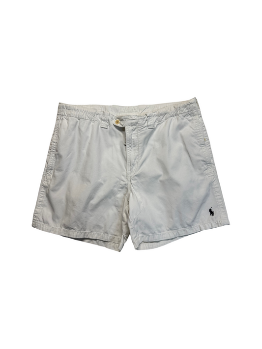 90s Ralph Lauren Heavy Cotton Canvas Shorts Weiß