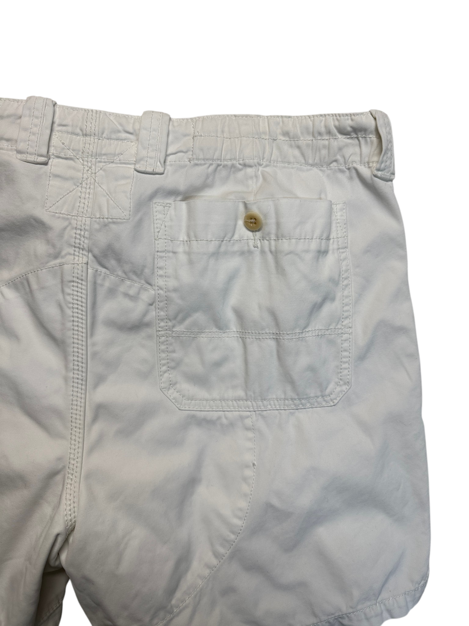 90s Ralph Lauren Heavy Cotton Canvas Shorts Weiß