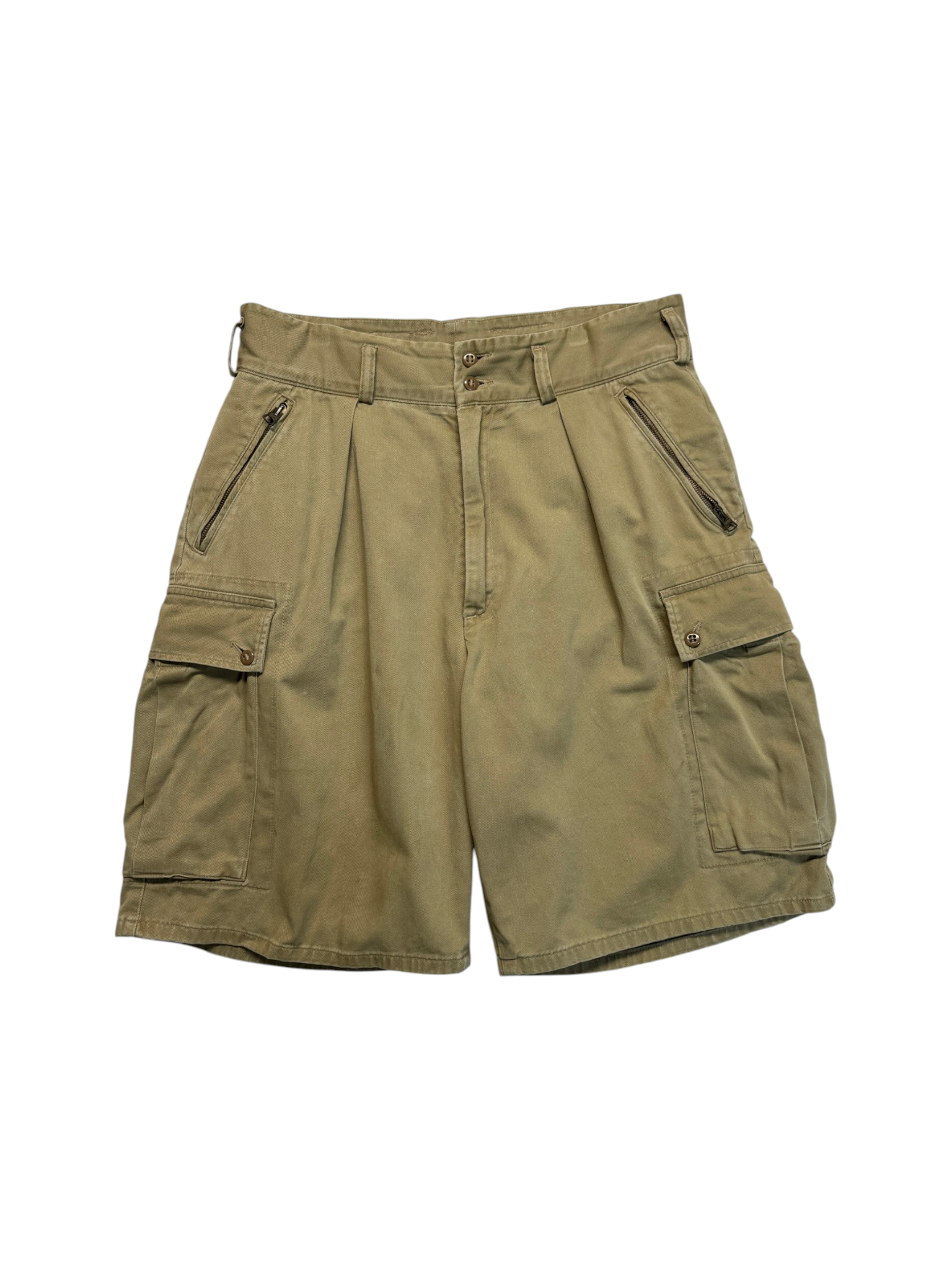 90s RRL Cargo Shorts Ideal Zip Made In USA Braun