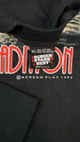 Vintage Screen Stars Shirt 1993 Hank Williams Jr. "An American Tradition" Tour Single Stitch Made In USA Schwarz XL