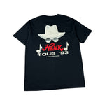 Vintage Screen Stars Shirt 1993 Hank Williams Jr. "An American Tradition" Tour Single Stitch Made In USA Schwarz XL