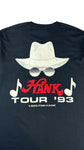 Vintage Screen Stars Shirt 1993 Hank Williams Jr. "An American Tradition" Tour Single Stitch Made In USA Schwarz XL